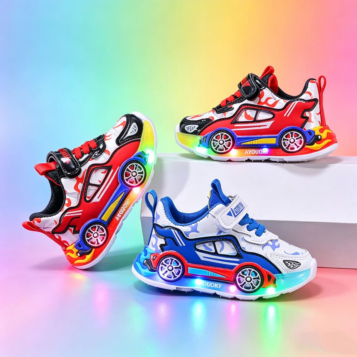 Childrens LED Light Up Sports Shoes